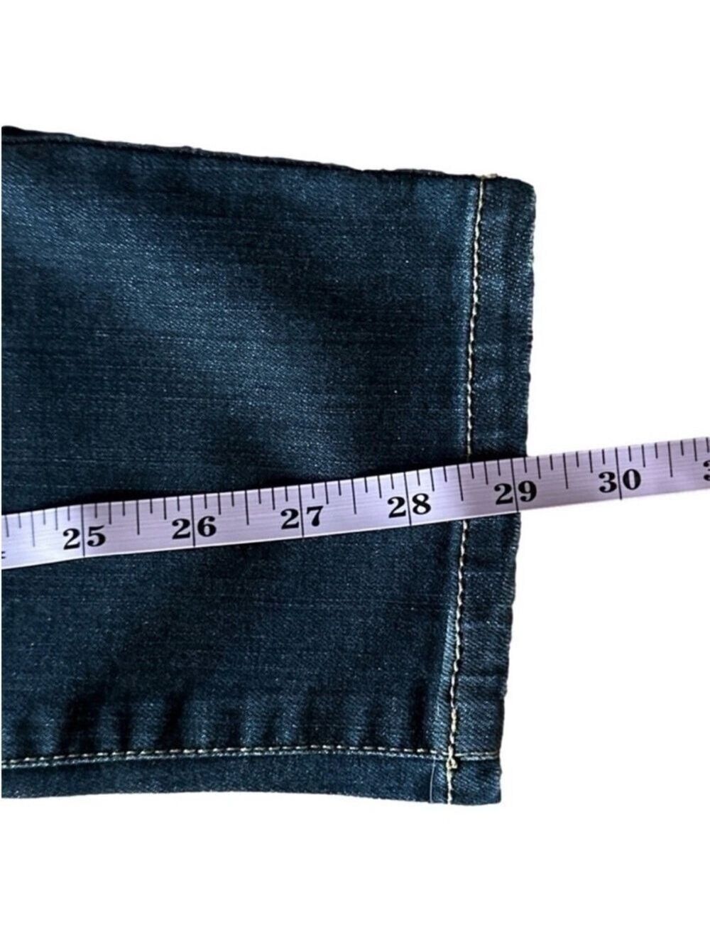 Marc Jacobs Skinny Jeans Dark Indigo Floral Lined Size 8 - Picture 9 of 10
